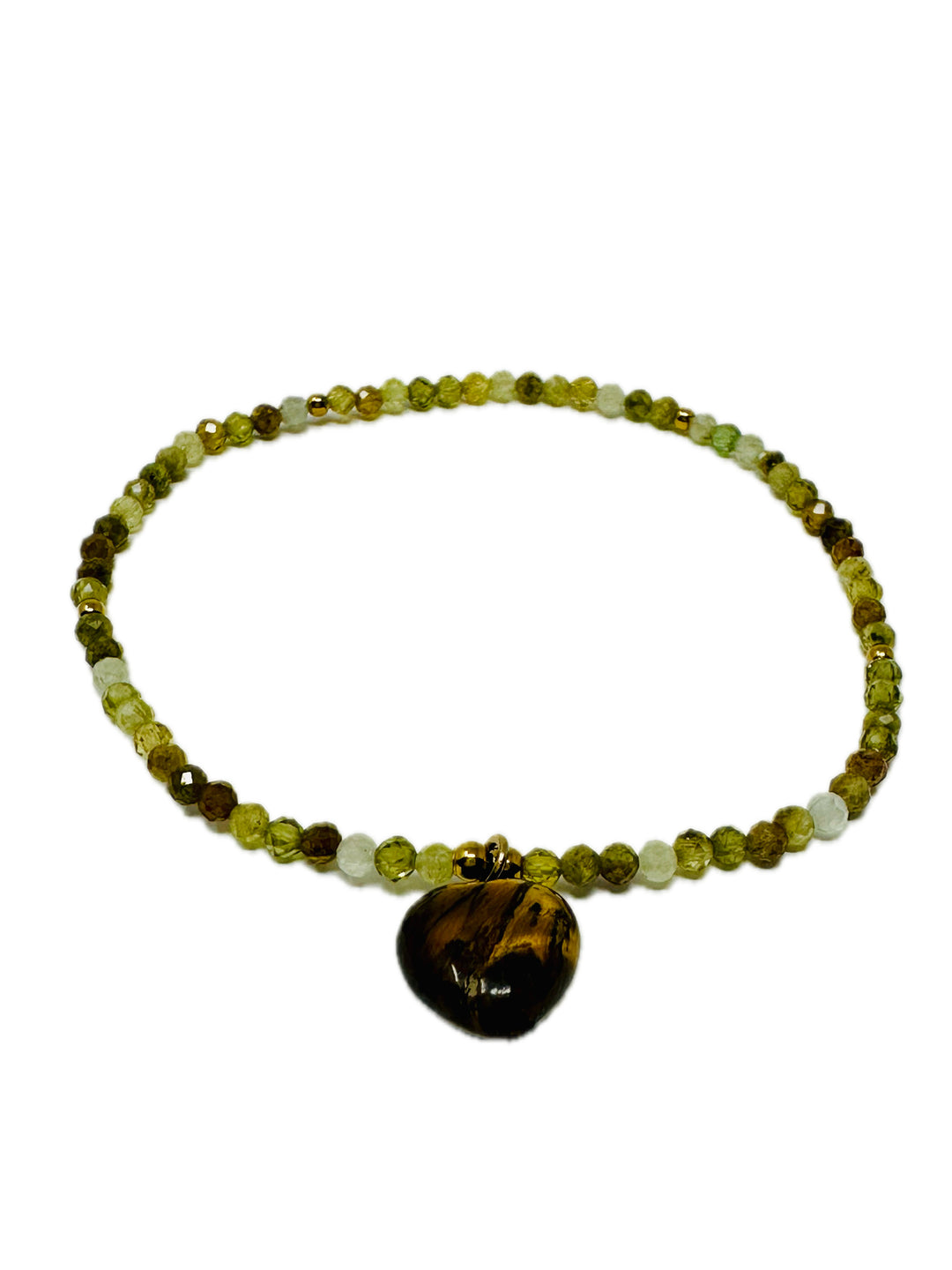 Prehnite Bracelet with Tiger&