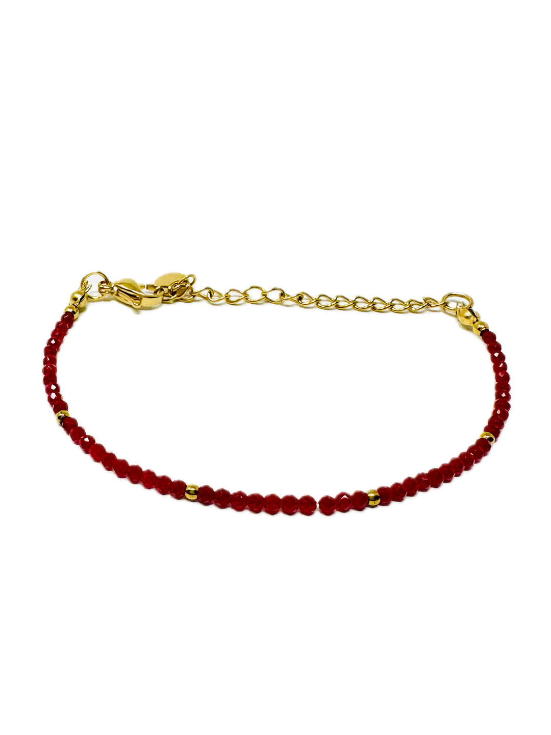Red chalcedony bracelet