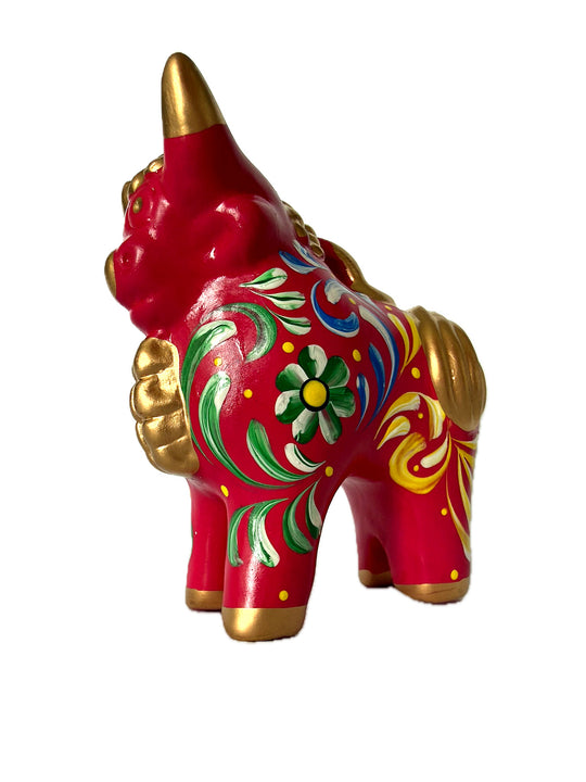 Pucará Bull – Folk Art Decor (M)