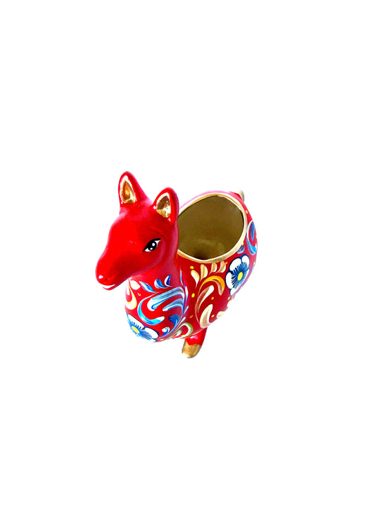Alpaca Pencil Holder– Folk Art Decor (L)