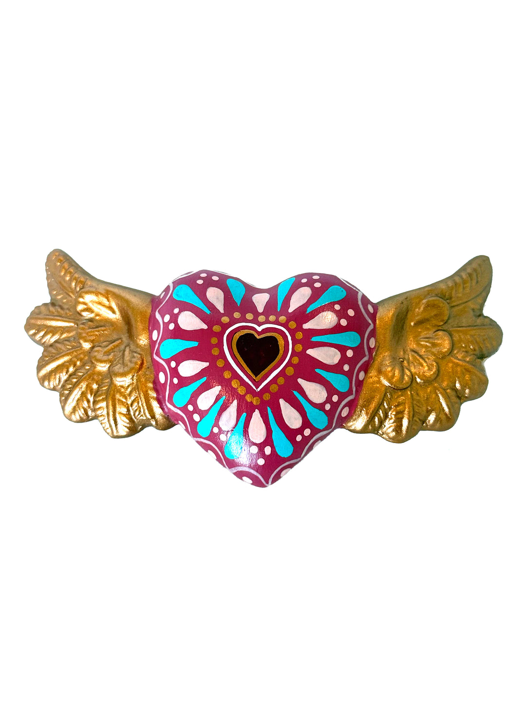 Sacred Heart with Golden Wings