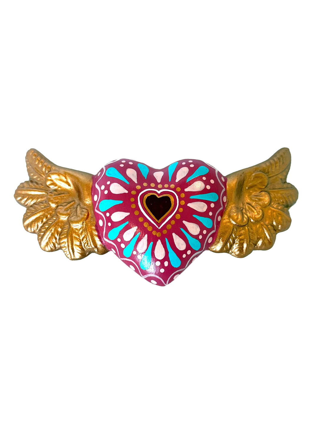 Sacred Heart with Golden Wings