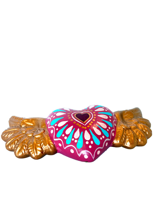 Sacred Heart with Golden Wings