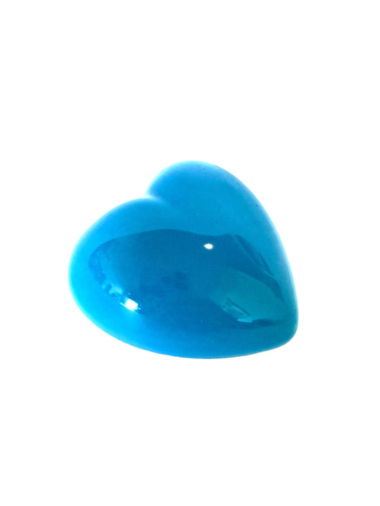 High-Gloss Ceramic Heart Decor